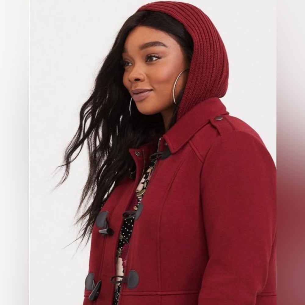 Torrid Heavy Knit Toggle Coat - size 18/20 - Picture 4 of 12